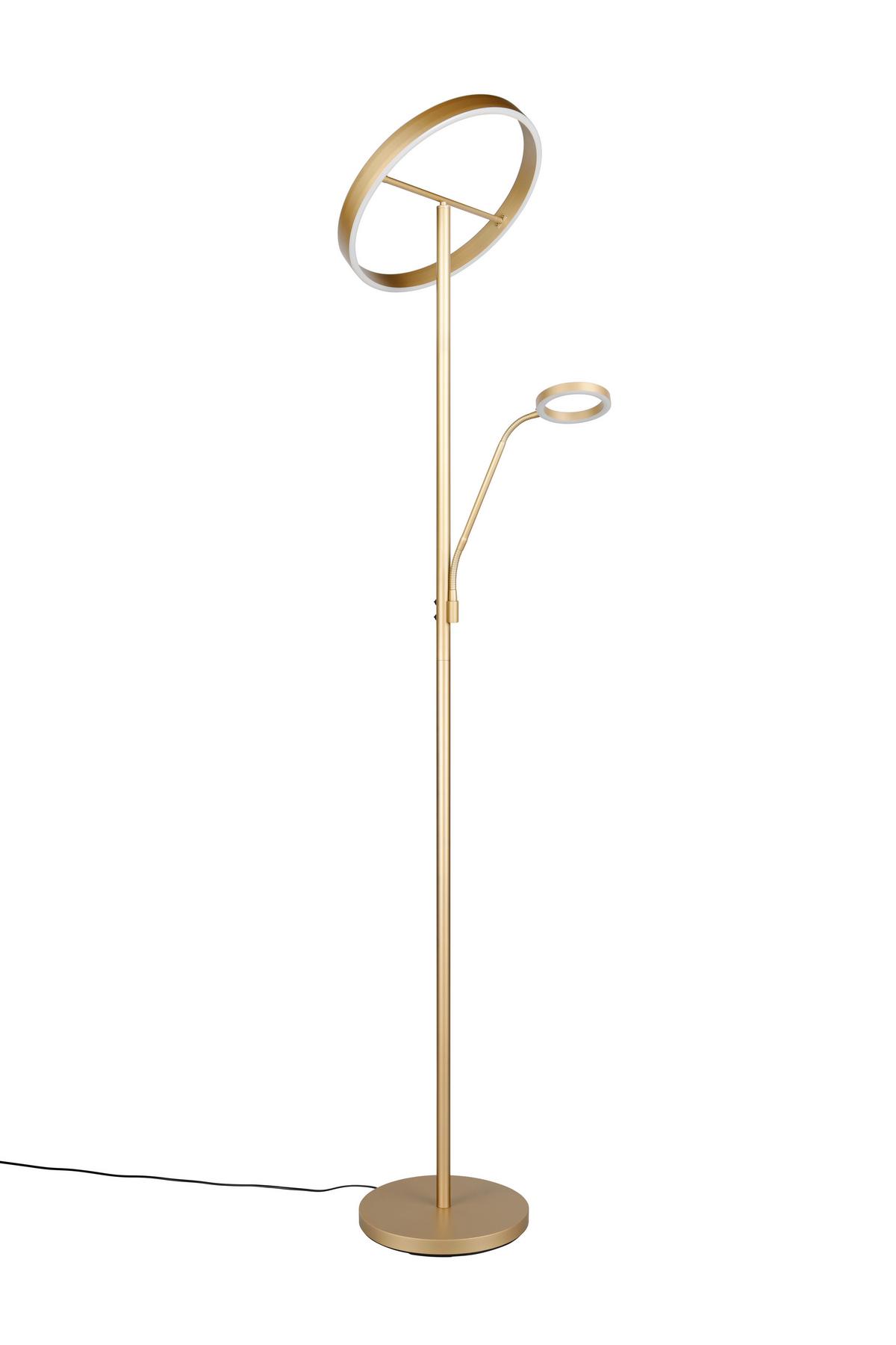 LED-Stehleuchte 449510279 Willis - Goldfarben, Design, Metall (40/180cm) - Trio Leuchten