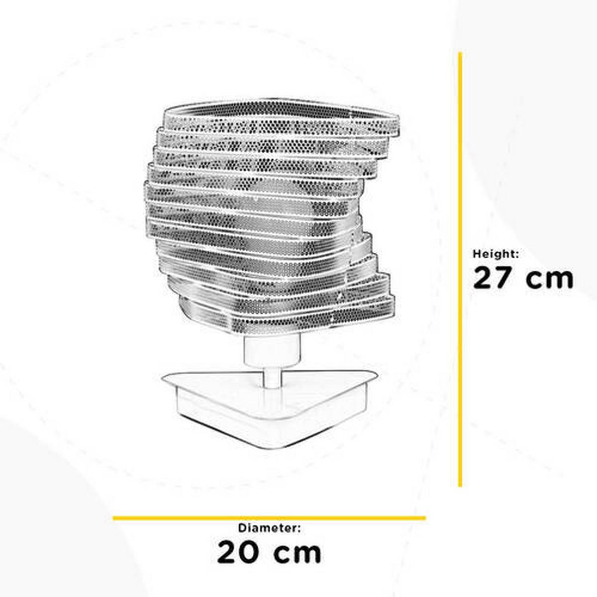 Nachttischleuchte 4841/Lb - Weiß, Design, Metall (20/27cm)