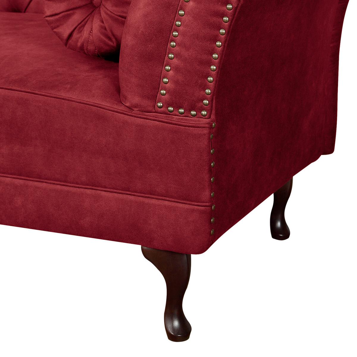 Récamiere Pako Rostfarben B: 185cm - Rostfarben/Braun, Design, Textil (185/93/75cm) - Livetastic