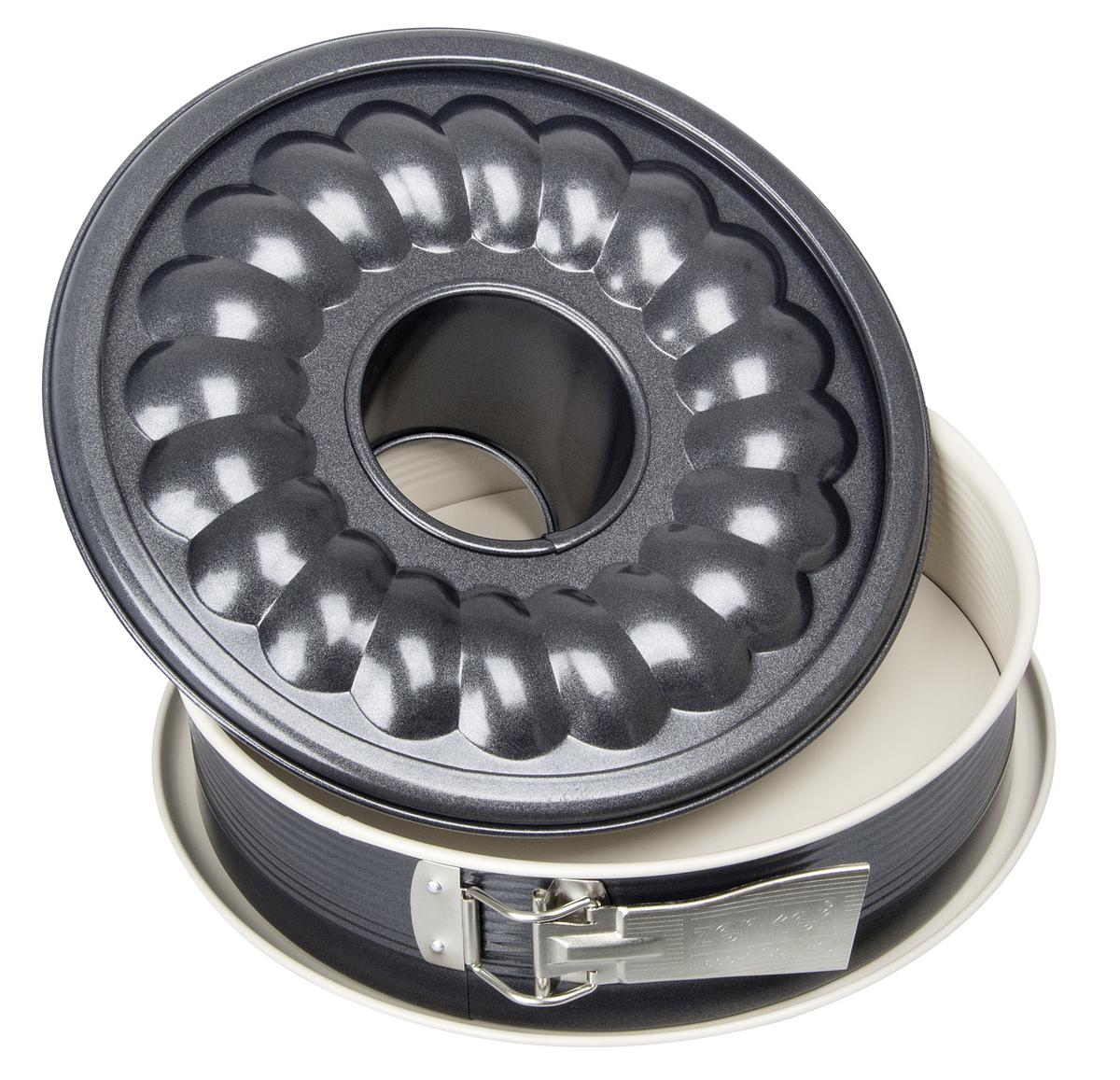Springform Creme Noir Rund D/h: Ca. 26/7 Cm Stahl - Anthrazit/Creme, Metall (26/7cm) - Zenker
