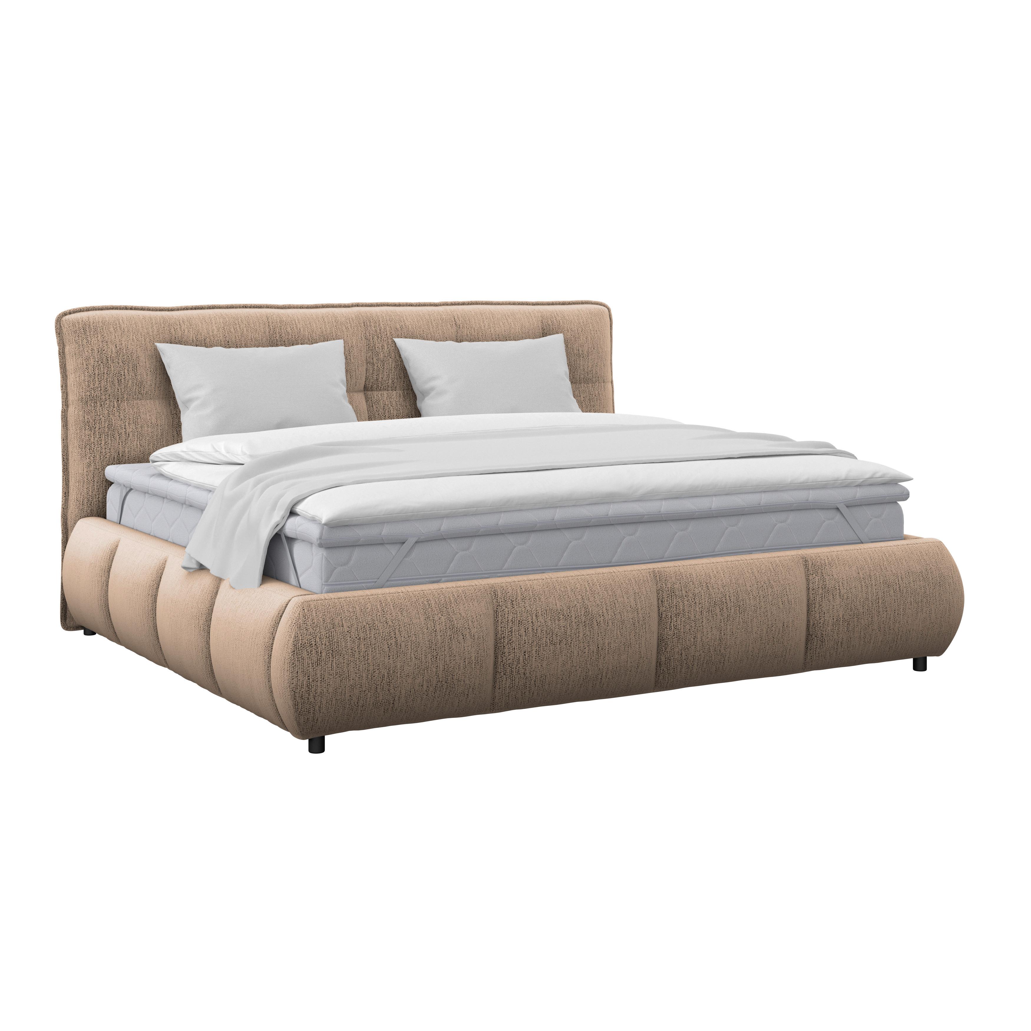 Polsterbett Limo Braun 180x200 cm - Schwarz/Braun, KONVENTIONELL, Holz/Holzwerkstoff (180/200cm) - James Wood