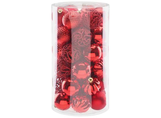Christbaumkugel-Set Mariele - Rot, Kunststoff (6cm) - Luca Bessoni Christbaumkugel-Set Mariele - Rot, Kunststoff (6cm) - Luca Bessoni