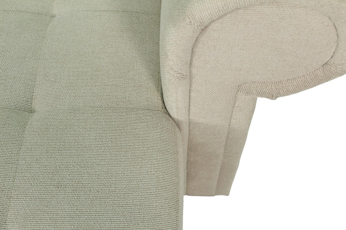 Ecksofa Oslo Creme B: 260 cm - Creme, ROMANTIK / LANDHAUS, Textil (260/85/155cm) - James Wood