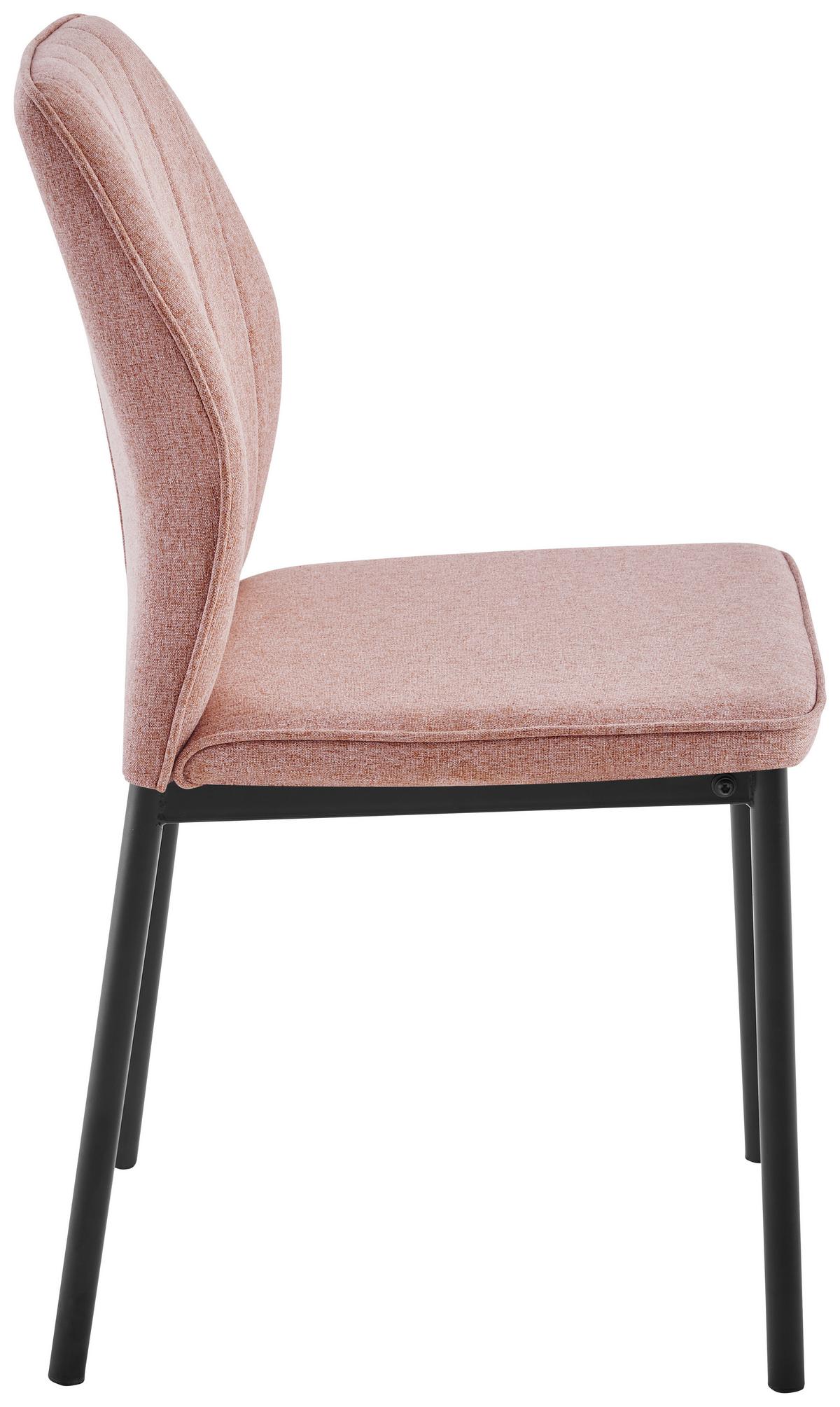 ŽIDLE MIA 2 - růžová/černá, Basics, kov/textil (44/86/52cm) - Based