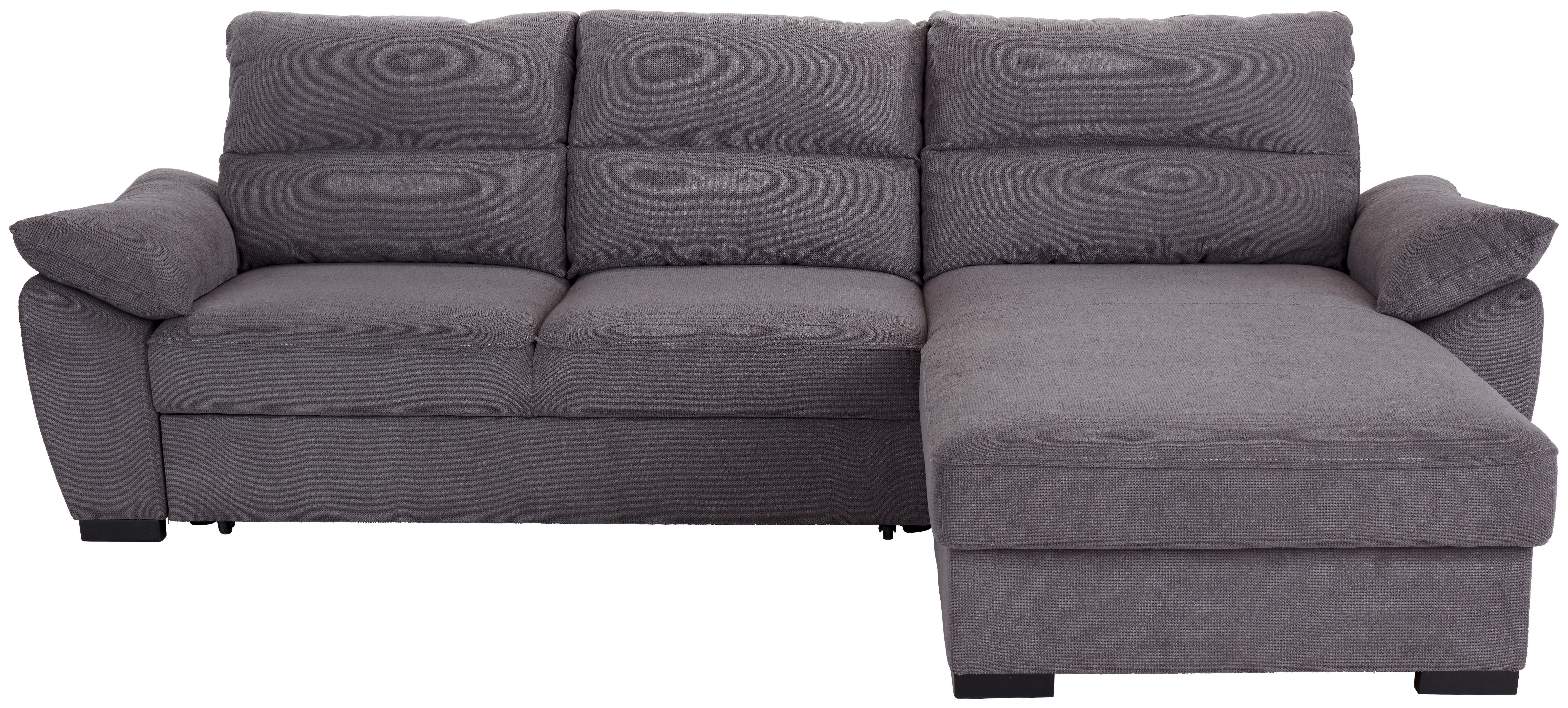 Sedacia Súprava Dora Sivá - čierna/sivá, Moderný, drevo/textil (277/176cm) - Ondega