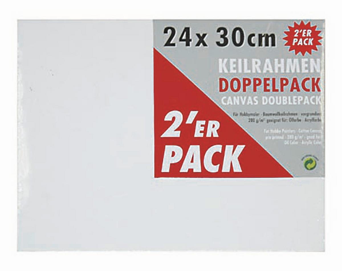 Malířské plátno LEONARDO 2KS / 40/30 cm - bílá, Basics, karton/textil (24/30cm) - Premium Living