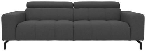 3-sitzer-sofa Cunelli Grau Webstoff - Schwarz/Grau, Design, Textil (238/79/104cm) - MID.YOU