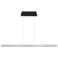 LED-Hängeleuchte 17013h Dentsy - Schwarz/Alufarben, KONVENTIONELL, Metall (120/9/120cm) - Globo