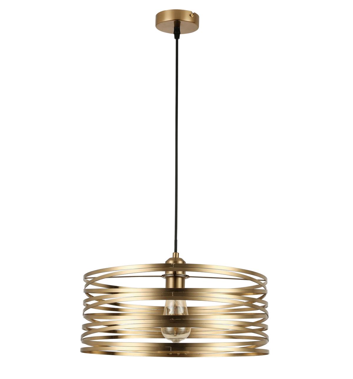 Závesné svietidlo Silvain,P/V:40/120cm,mosadzná - čierna/mosadzná, Modern, kov/plast (40/120cm) - Modern Living