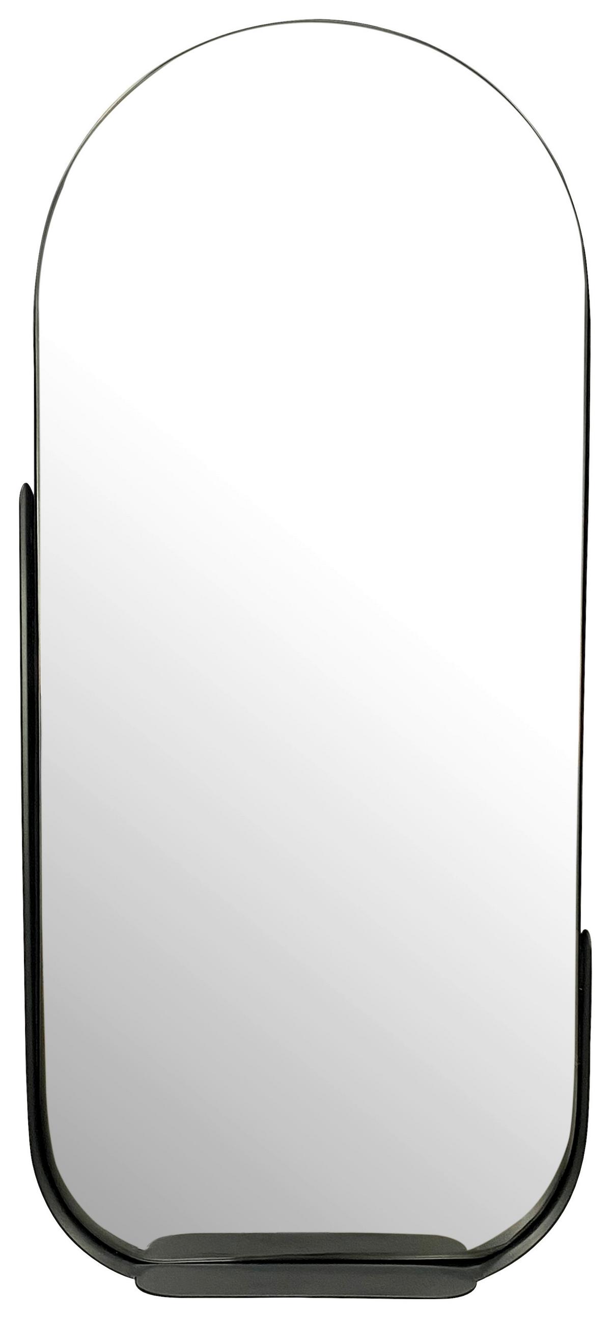 Wandspiegel Schwarz B: 51 Cm - Schwarz, Design, Glas/Metall (51/114/8cm) - MID.YOU