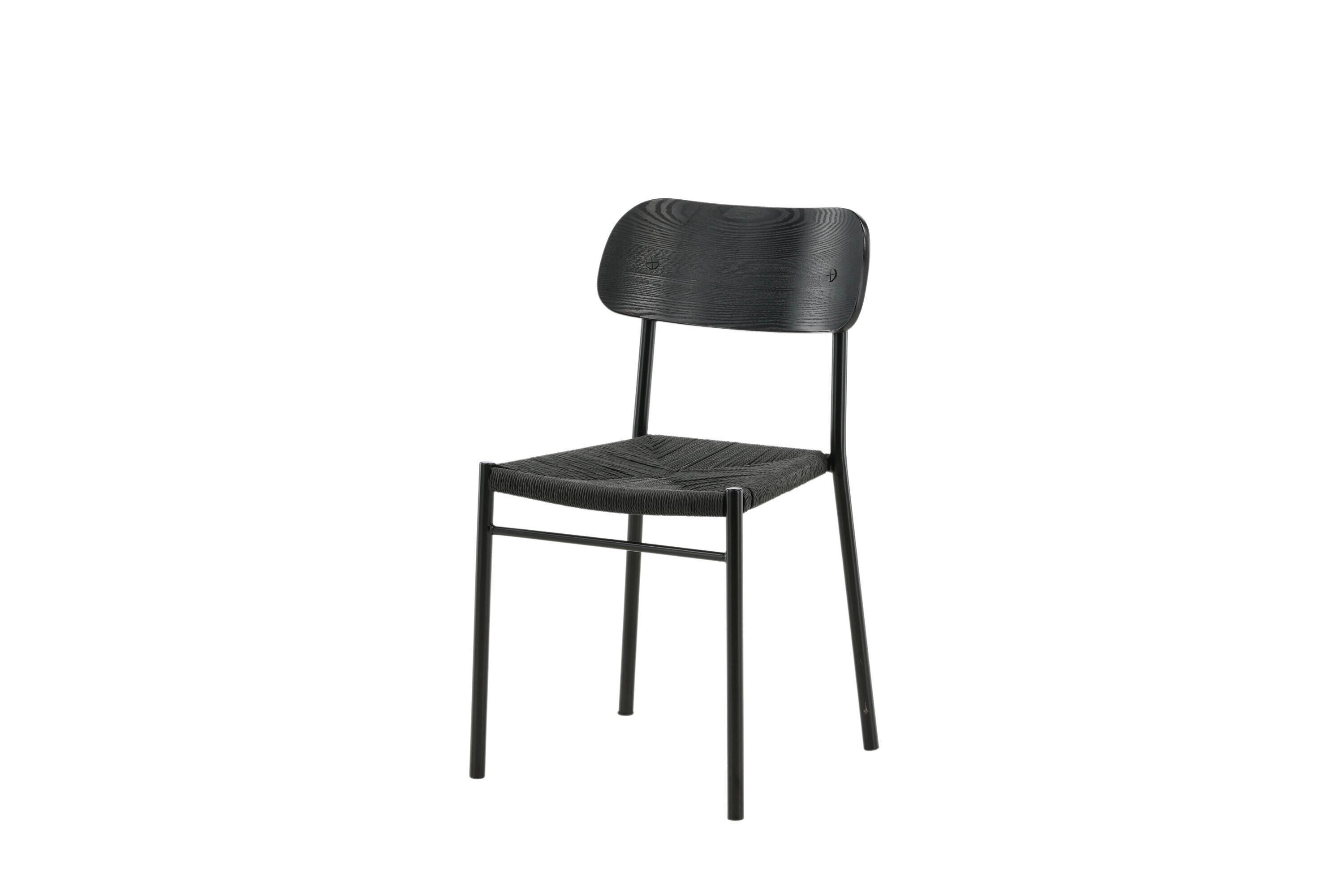 STUHL Polly Schwarz B: 45 cm - Schwarz, MODERN, Holz/Textil (45/80/50cm) - Livetastic