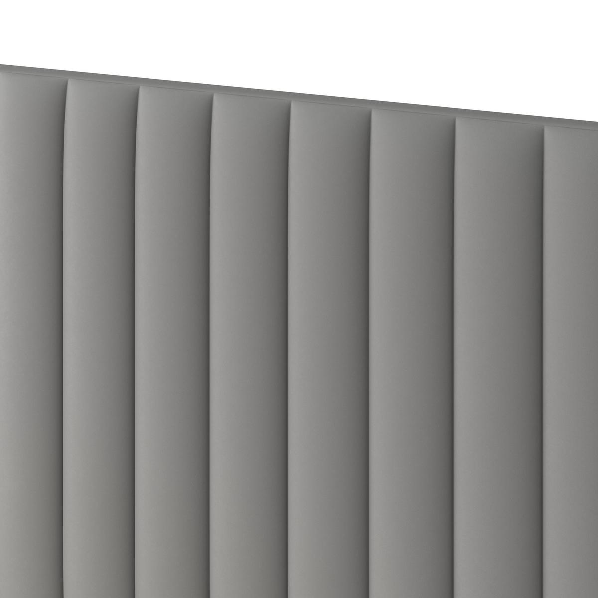 Čalouněná postel MONA 180x200, šedá - šedá/černá, Moderní, kov/dřevo (180/200cm) - Bessagi Home