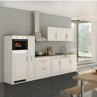 Küchenblock Rom Weiß B: 330 Cm - Weiß/Sonoma Eiche, MODERN, Holzwerkstoff (330cm) - Held