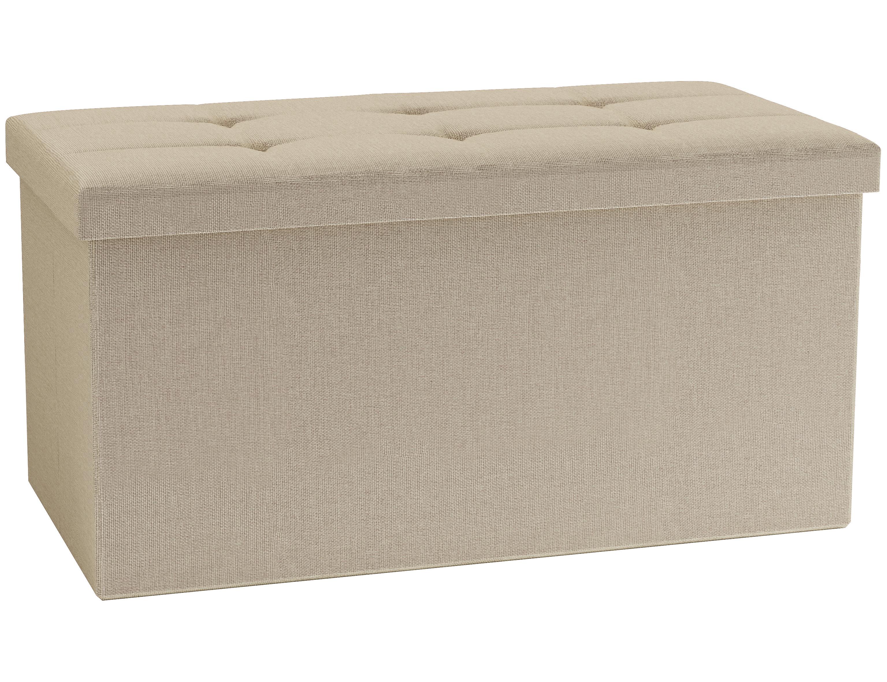 Sitzbox Boxas Creme B: 76 Cm - Creme, Basics, Holzwerkstoff/Kunststoff (76/38/38cm) - MID.YOU