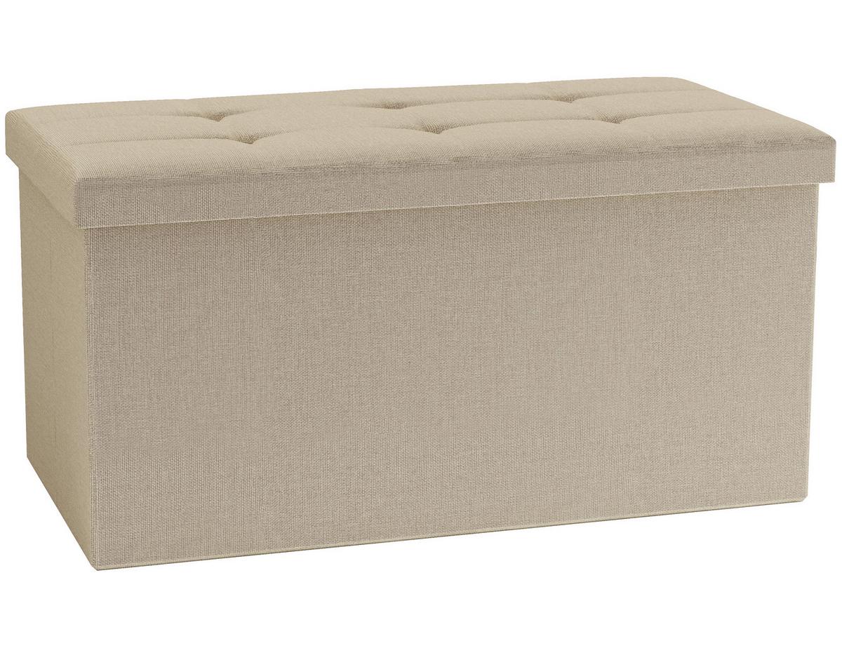 Sitzbox Boxas Creme B: 76 Cm - Creme, Basics, Holzwerkstoff/Kunststoff (76/38/38cm) - MID.YOU