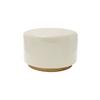 Beistelltisch Deco Goldfarben, Beige L: 51,5 cm - Beige/Goldfarben, Design, Metall (51,5/43/51,5cm) - Kayoom