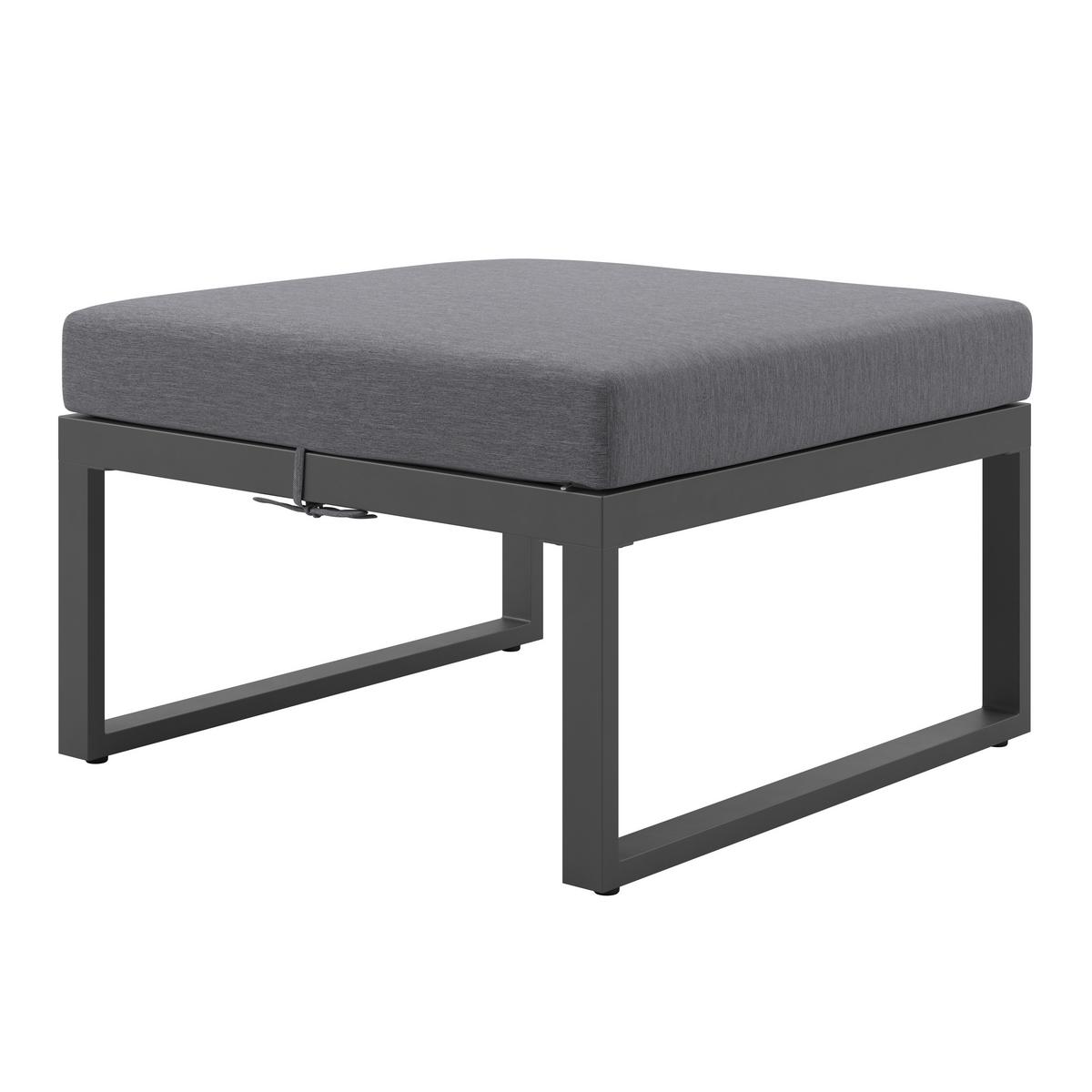 Loungegarnitur Acapulco - Weiß/Grau, MODERN, Holz/Textil (199/69/73cm) - Beldano