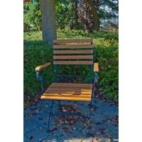 Gartenklappsessel-Set Acamp Lindau Klappsessel-Set - Anthrazit/Akaziefarben, Basics, Holz/Metall (55/89/58cm) - Gardenson