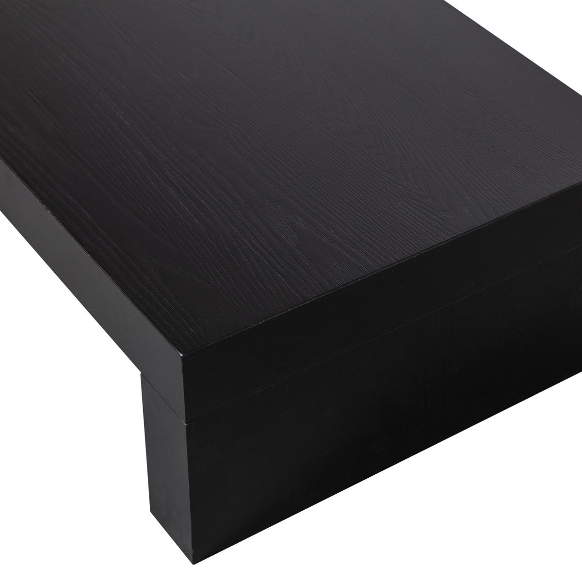 Couchtisch Marte Schwarz L: 120 cm - Schwarz, Design, Holzwerkstoff (120/50/25cm) - Livetastic