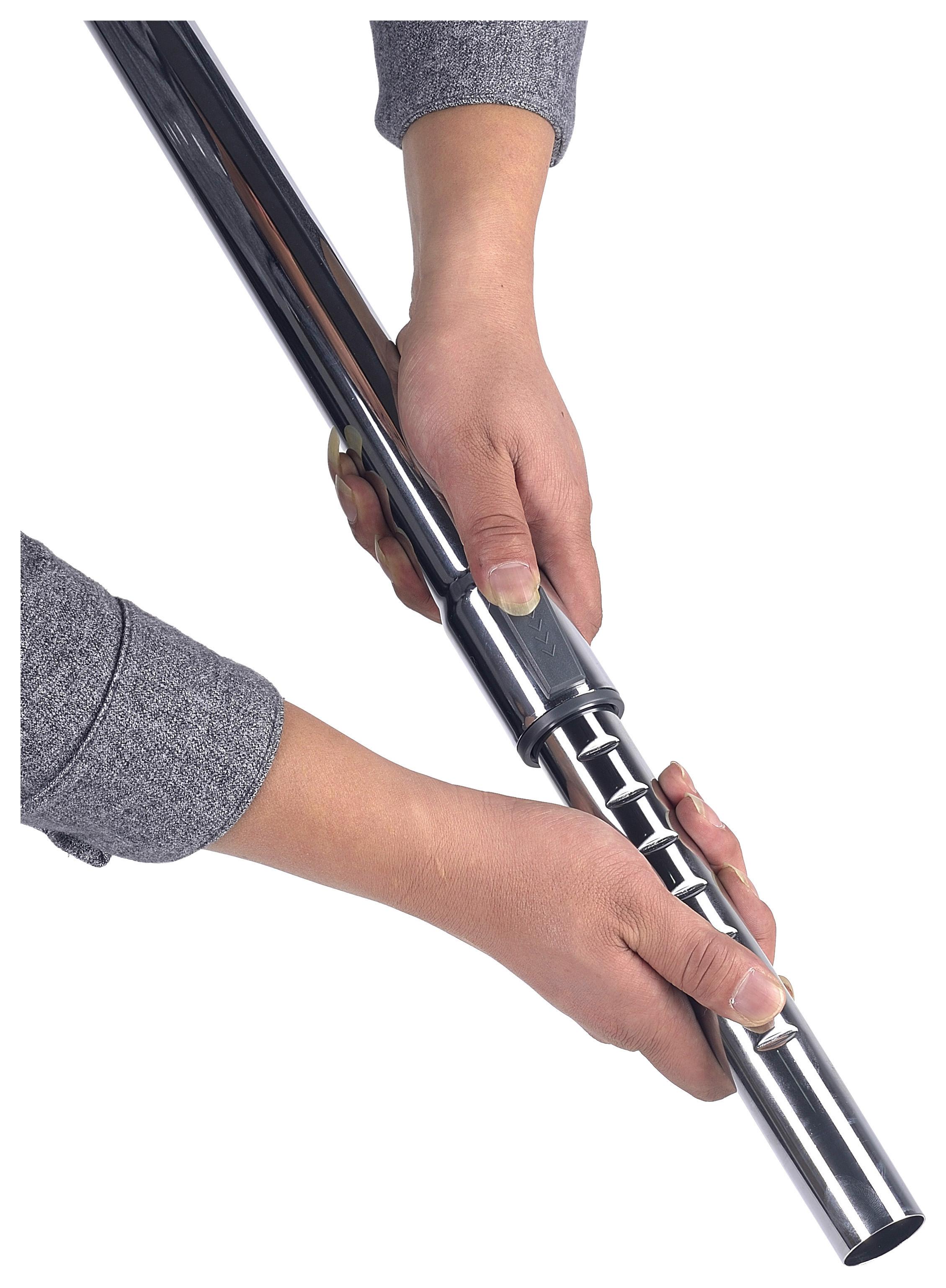 Staubsauger Ohne Beutel + Fugendüse 800 W - Weiß/Grau, Basics, Kunststoff/Metall (43,5/118/23cm) - Silva Homeline