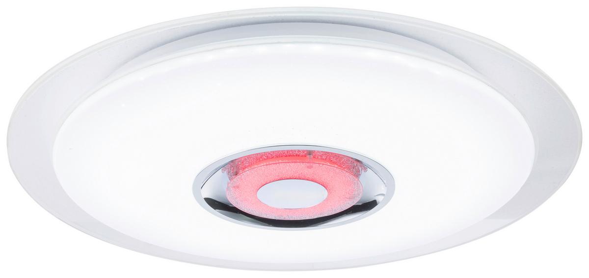 Led-deckenleuchte Ø 47,5 Cm Mit Farbwechsler Und Bluetooth - Opal/Weiß, MODERN, Kunststoff/Metall (47,5/5,7cm)