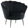 Sessel Calais - Schwarz, Design, Textil/Metall (83/76/77cm) - Livetastic