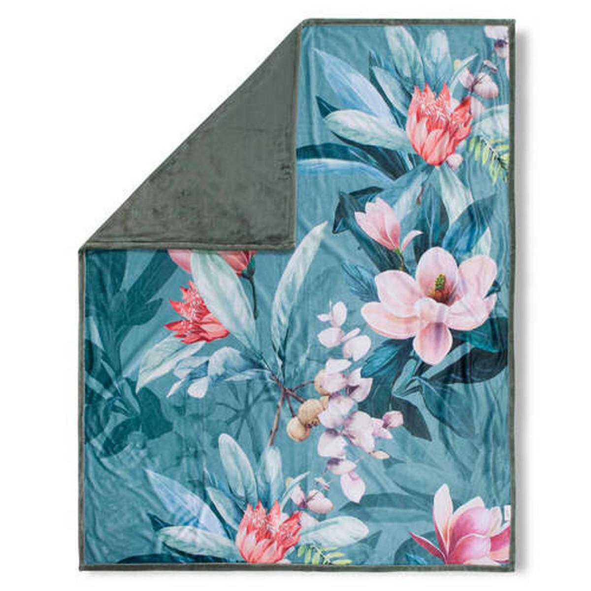 Plaid Parler Jadegrün 130x160 Cm - Jadegrün, KONVENTIONELL, Textil (130/160cm)