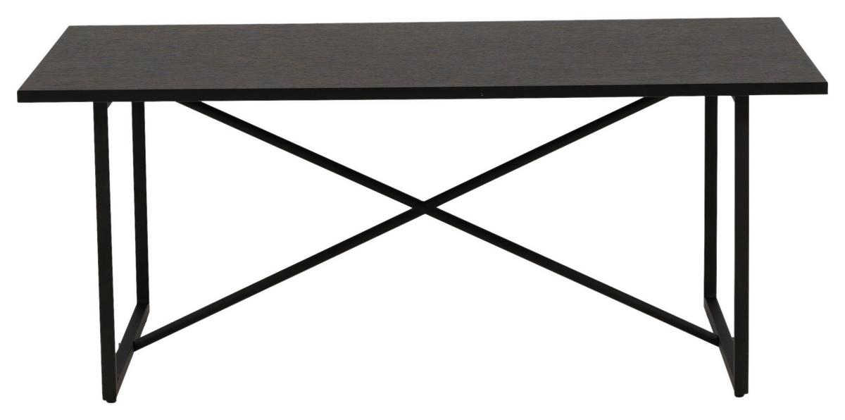 Couchtisch Pryor - Schwarz, Design, Holz/Metall (110/70/45cm) - Livetastic
