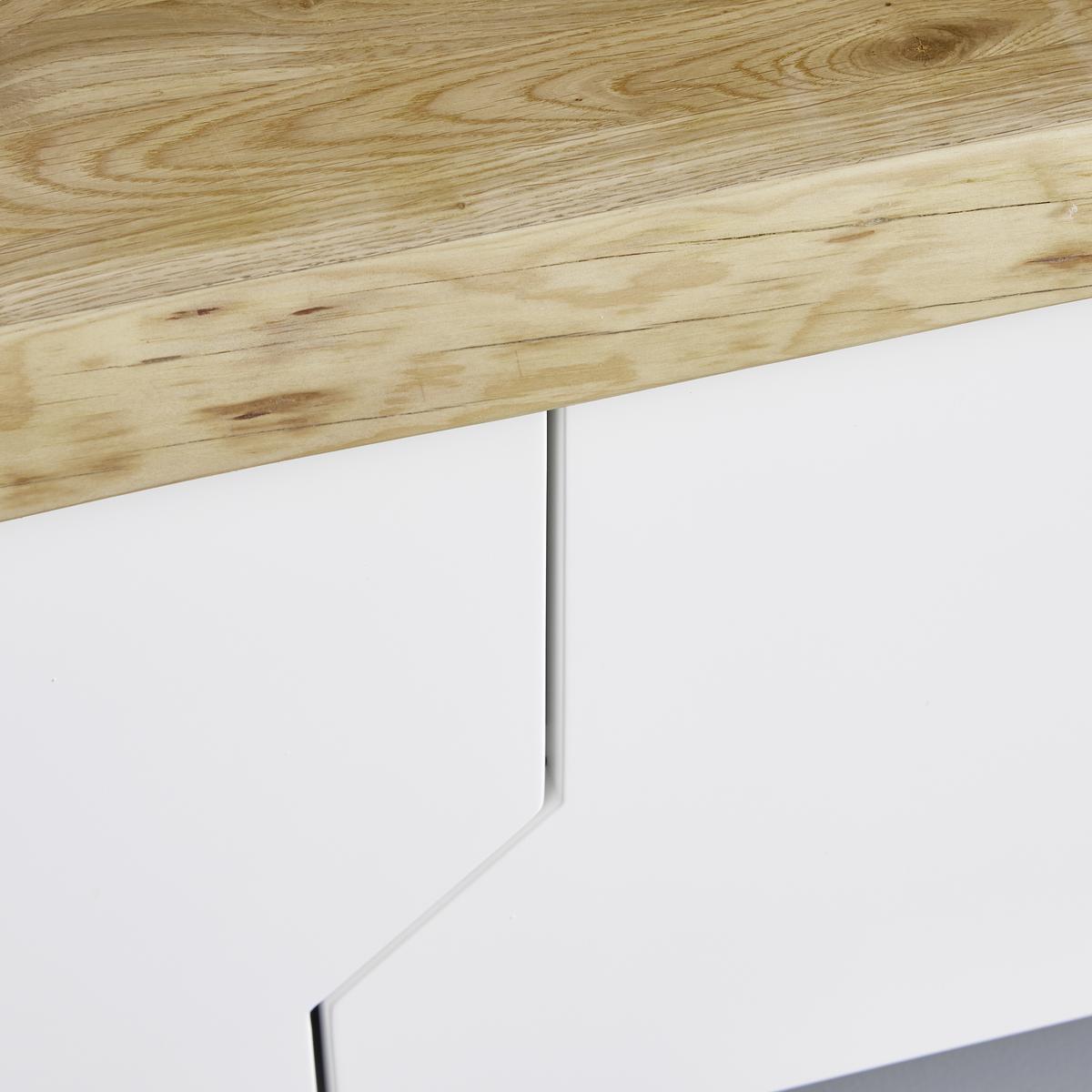 TV diel CARLOS - biela/farba duba, Modern, drevo (180/46,5/42cm) - Modern Living