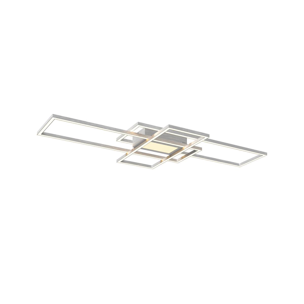 Led Mennyezeti Lámpa Christina - alumíniumszínű/nikkelszínű, Basics, műanyag/fém (45,8/100/6,4cm) - Luca Bessoni
