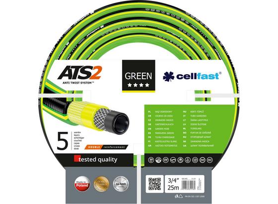 Gartenschlauch Green Ats2 3/4' 25m - Gelb/Schwarz, MODERN, Kunststoff (2500cm) Gartenschlauch Green Ats2 3/4' 25m - Gelb/Schwarz, MODERN, Kunststoff (2500cm)