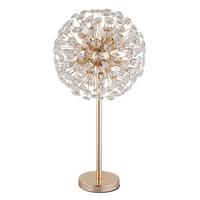 Kristály Asztali Lámpa 64135t   Katrina - aranyszínű/áttetsző, Lifestyle, műanyag/üveg (35/65cm) - Globo