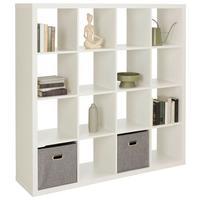 DĚLICÍ STĚNA STYLE - bílá, Konvenční, kompozitní dřevo (147/147/38cm) - Mömax