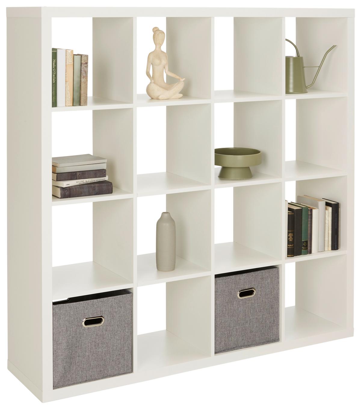 DĚLICÍ STĚNA STYLE - bílá, Konvenční, kompozitní dřevo (147/147/38cm) - Mömax