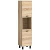 Midischrank Boston Sonoma Eiche Dekor B: 30 Cm - Sonoma Eiche, MODERN, Holzwerkstoff (30/125/29cm) - MID.YOU