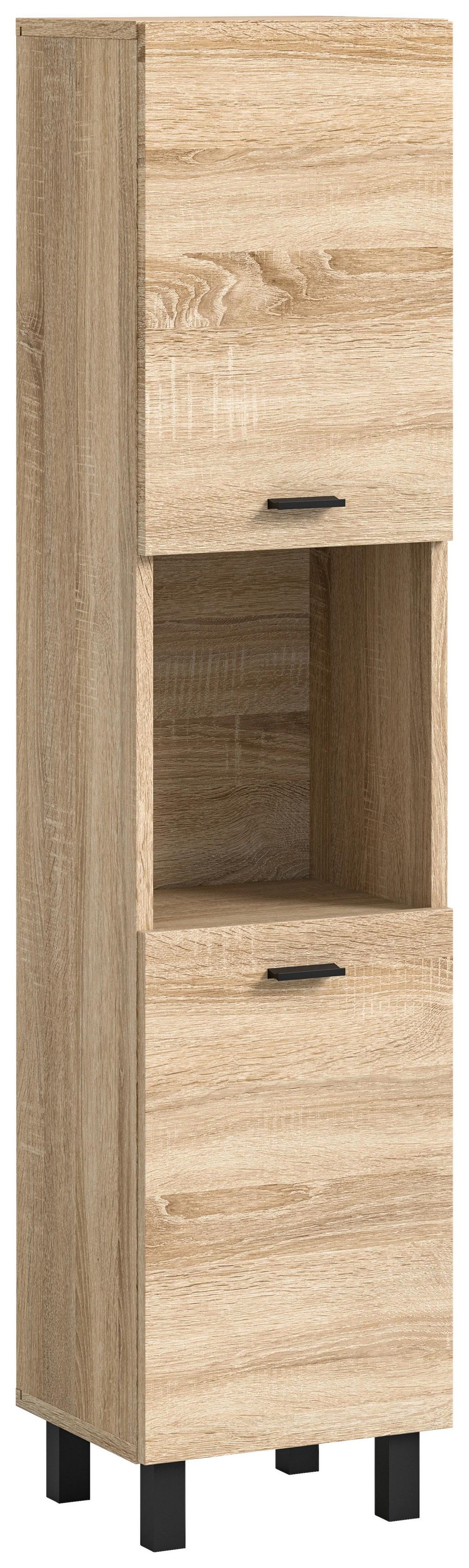 Midischrank Boston Sonoma Eiche Dekor B: 30 Cm - Sonoma Eiche, MODERN, Holzwerkstoff (30/125/29cm) - MID.YOU
