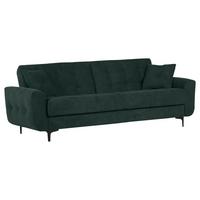 Schlafsofa Morton - Dunkelgrün/Schwarz, KONVENTIONELL, Textil (230/84/95cm) - Livetastic