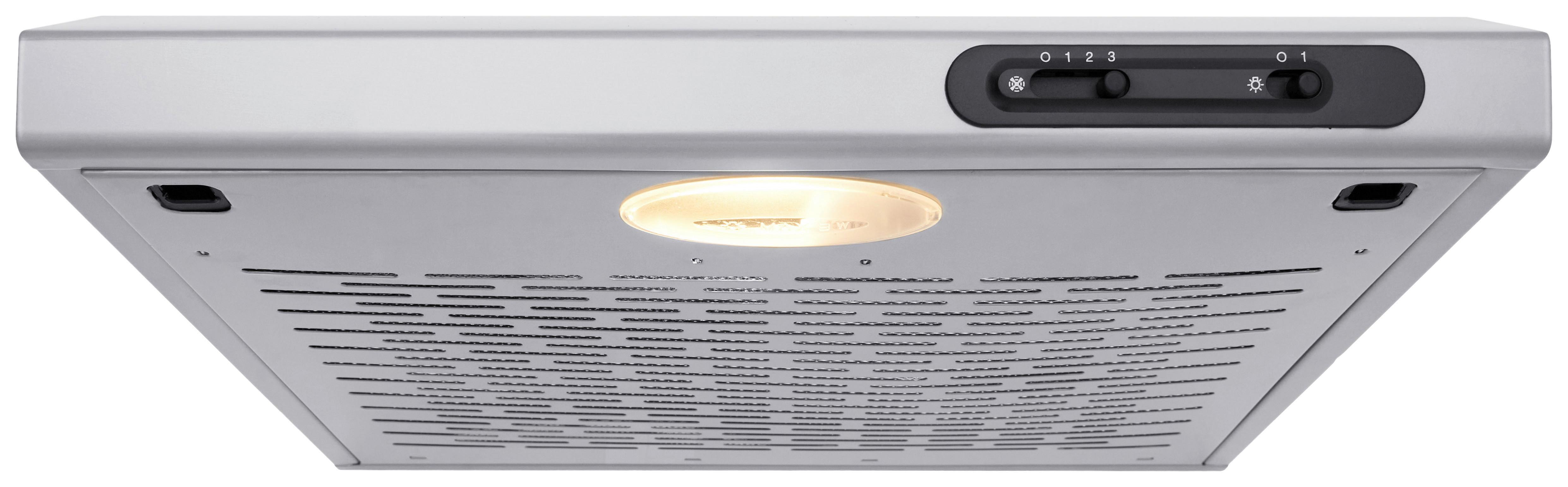 Dunstabzugshaube Suna Edelstahlfarben B: 50 cm, Led - Edelstahlfarben, Trend, Metall (50/7,6/47cm) - Respekta