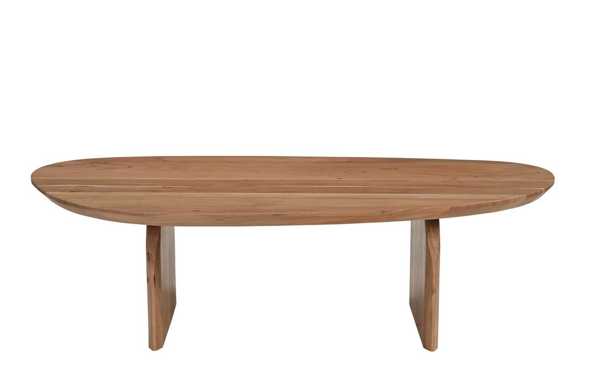 COUCHTISCH Akazie Natur B: 135cm - Naturfarben, Design, Holz (135/76/38cm) - MID.YOU