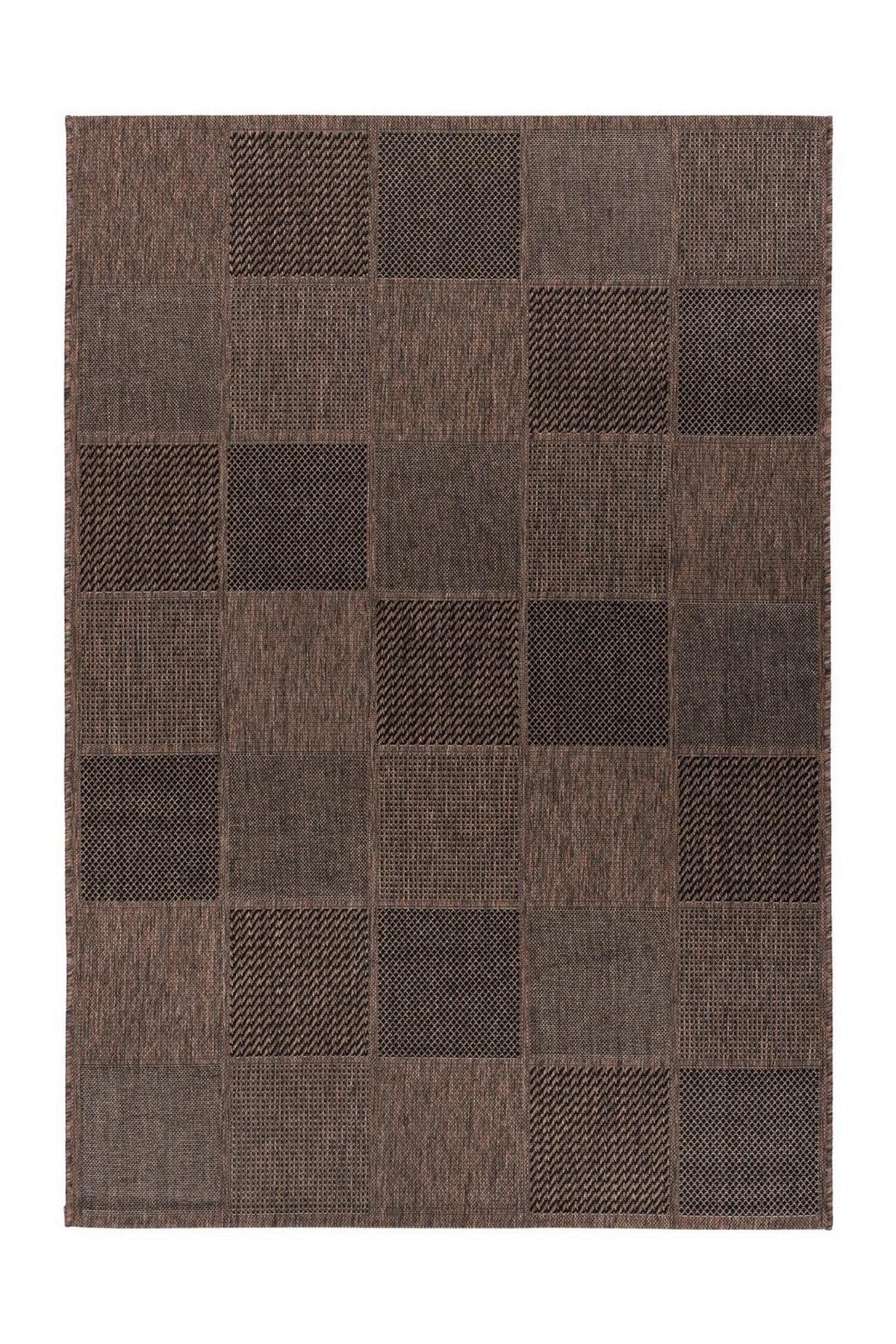 Flachwebteppich Splash 400 Braun/Grau, 80x150 cm - Braun/Grau, KONVENTIONELL, Textil (80/150cm)