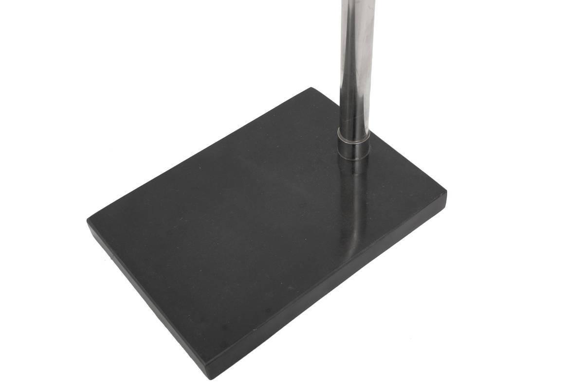 Stehlmape Celeste Schwarz/ Silberfarben mit Flexarm - Silberfarben/Schwarz, Trend, Kunststoff/Stein (58/138/18cm) - Kayoom