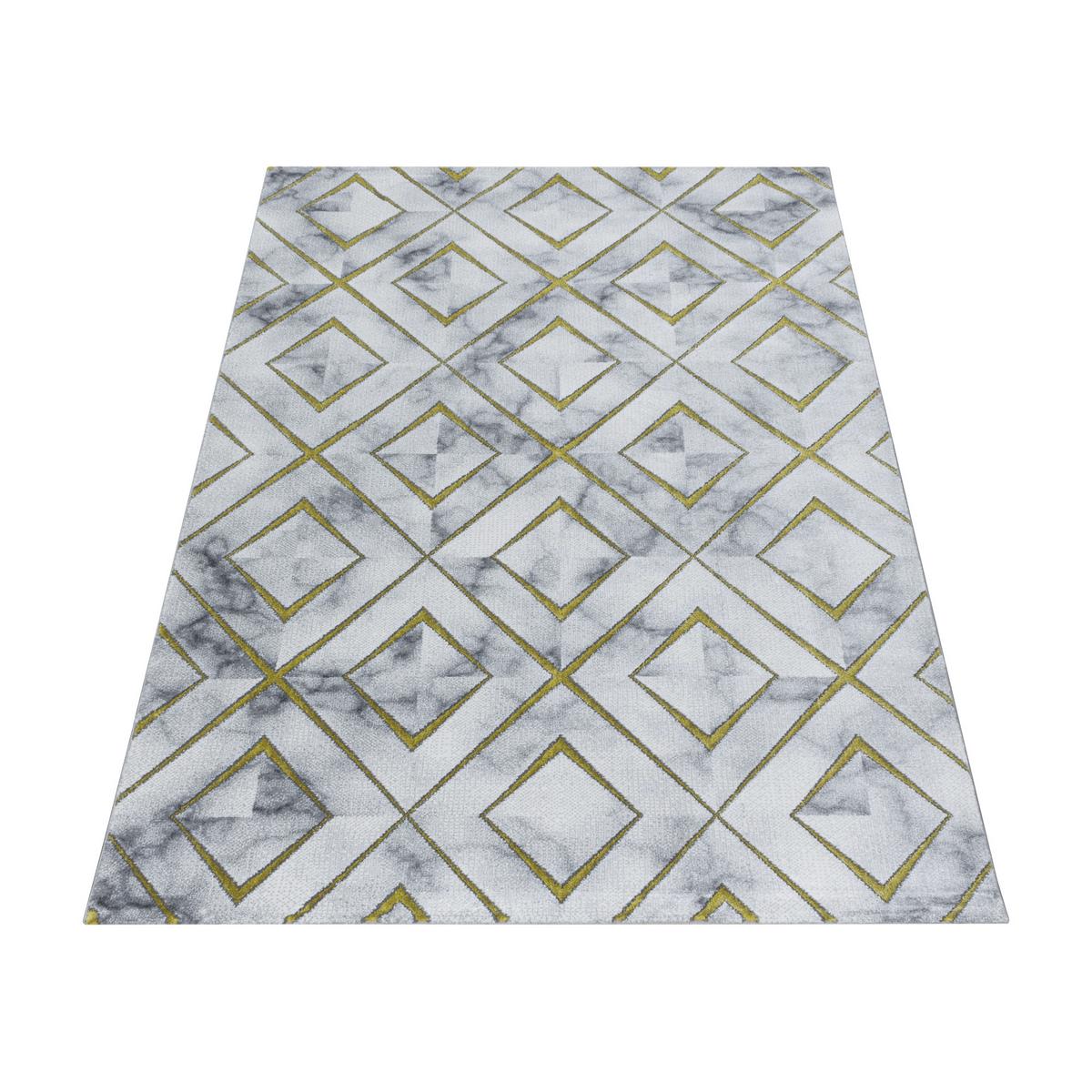 Tkaný koberec 140x200cm, zlatá - zlatá, Design, textil (140/200cm)