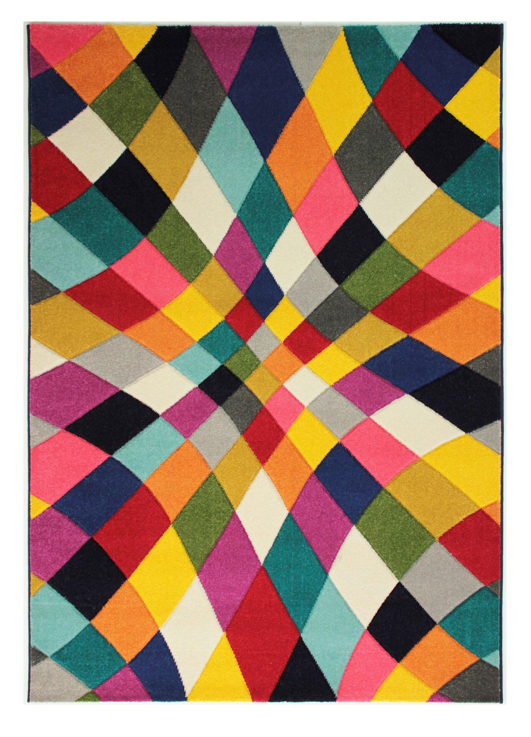 Webteppich Rhumba - Multicolor, KONVENTIONELL, Textil (200/290cm)
