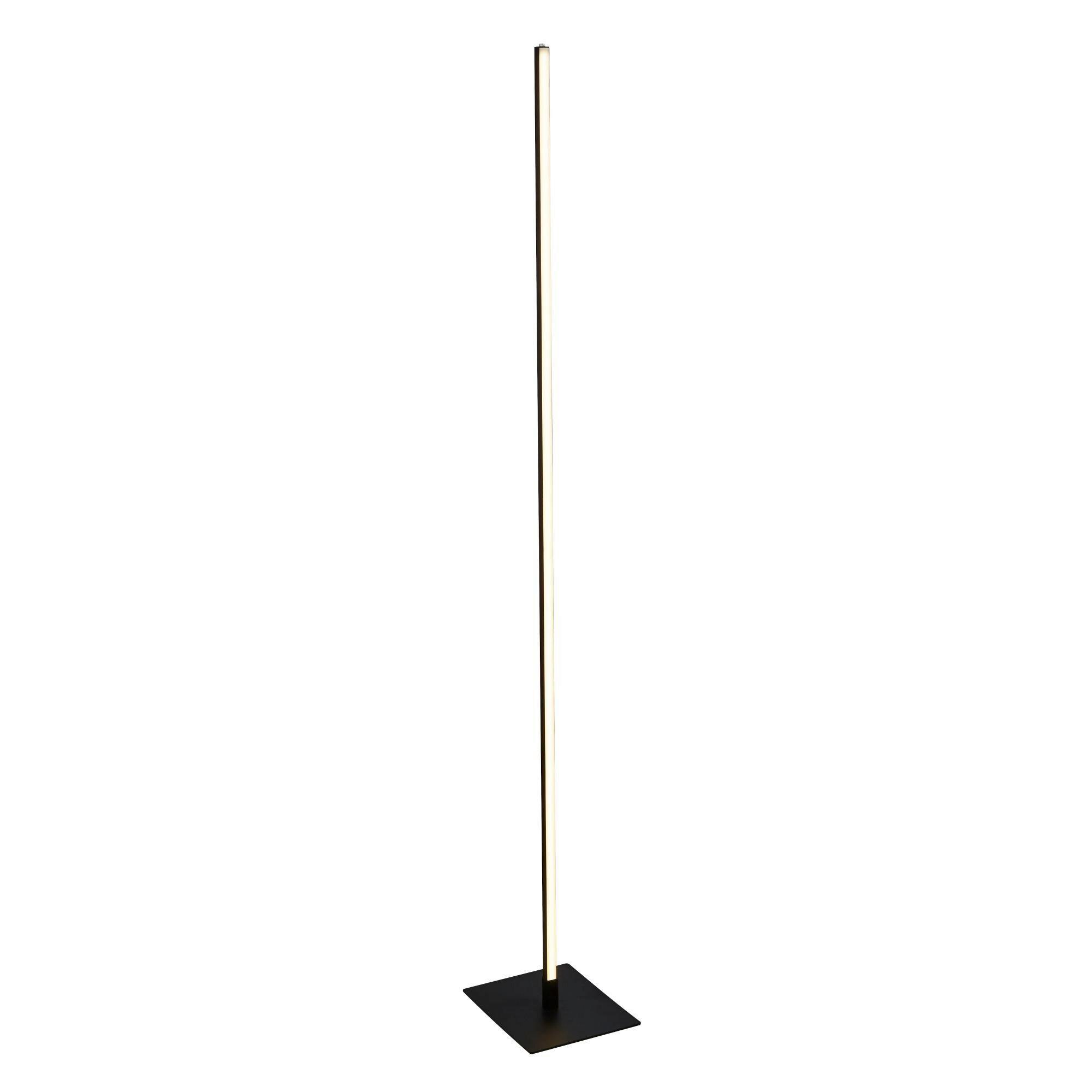 LED-Stehleuchte Eu96383-1bk - Schwarz/Weiß, Basics, Kunststoff/Metall (20/150/24cm)
