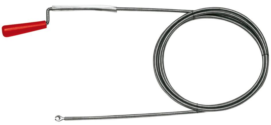 Rohrreinigungswelle Mit Kurbel - Silberfarben, KONVENTIONELL, Metall (150cm)