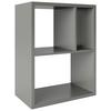 Regal Fortuna - Grau, Basics, Holzwerkstoff (75/58/34cm) - MID.YOU
