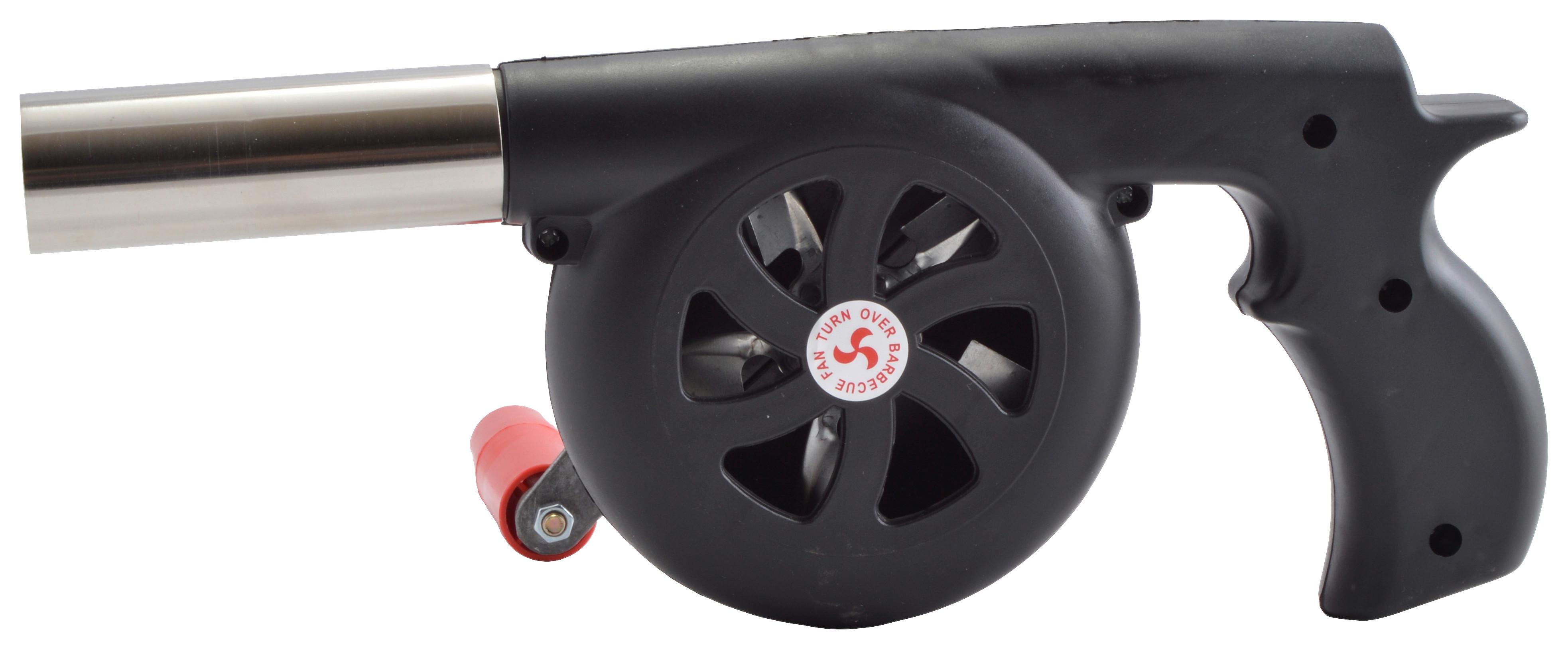 Kézi Levegőfújó Bbq - fekete/ezüstszínű, műanyag/fém