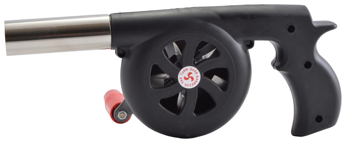 Kézi Levegőfújó Bbq - fekete/ezüstszínű, műanyag/fém