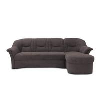 Ecksofa Sarafina - Greige/Schwarz, KONVENTIONELL, Textil (232/146cm) - MID.YOU