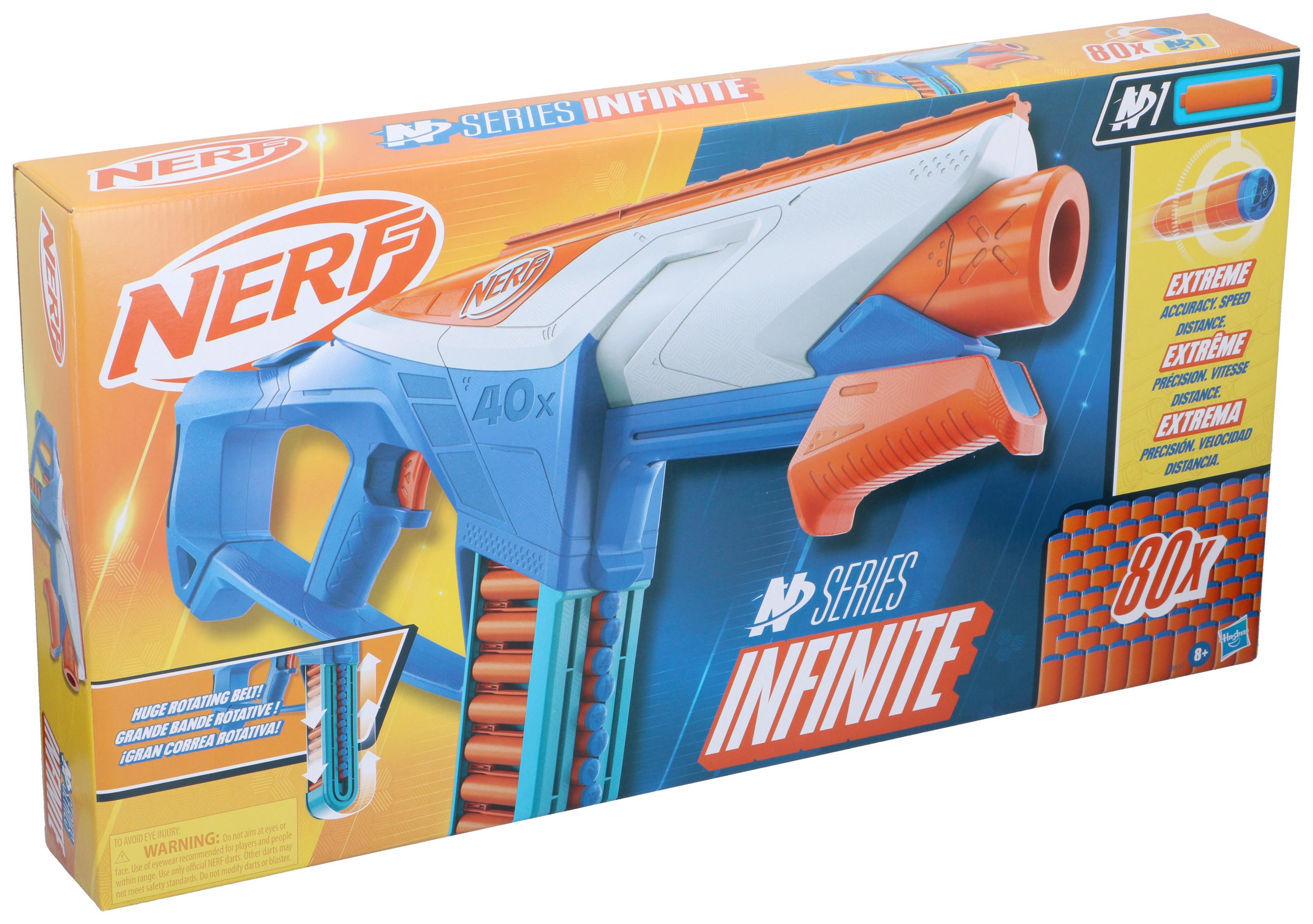 Wasserpistole Nerf Infinite - Blau/Hellgrau, Basics, Kunststoff (66/8/34cm)